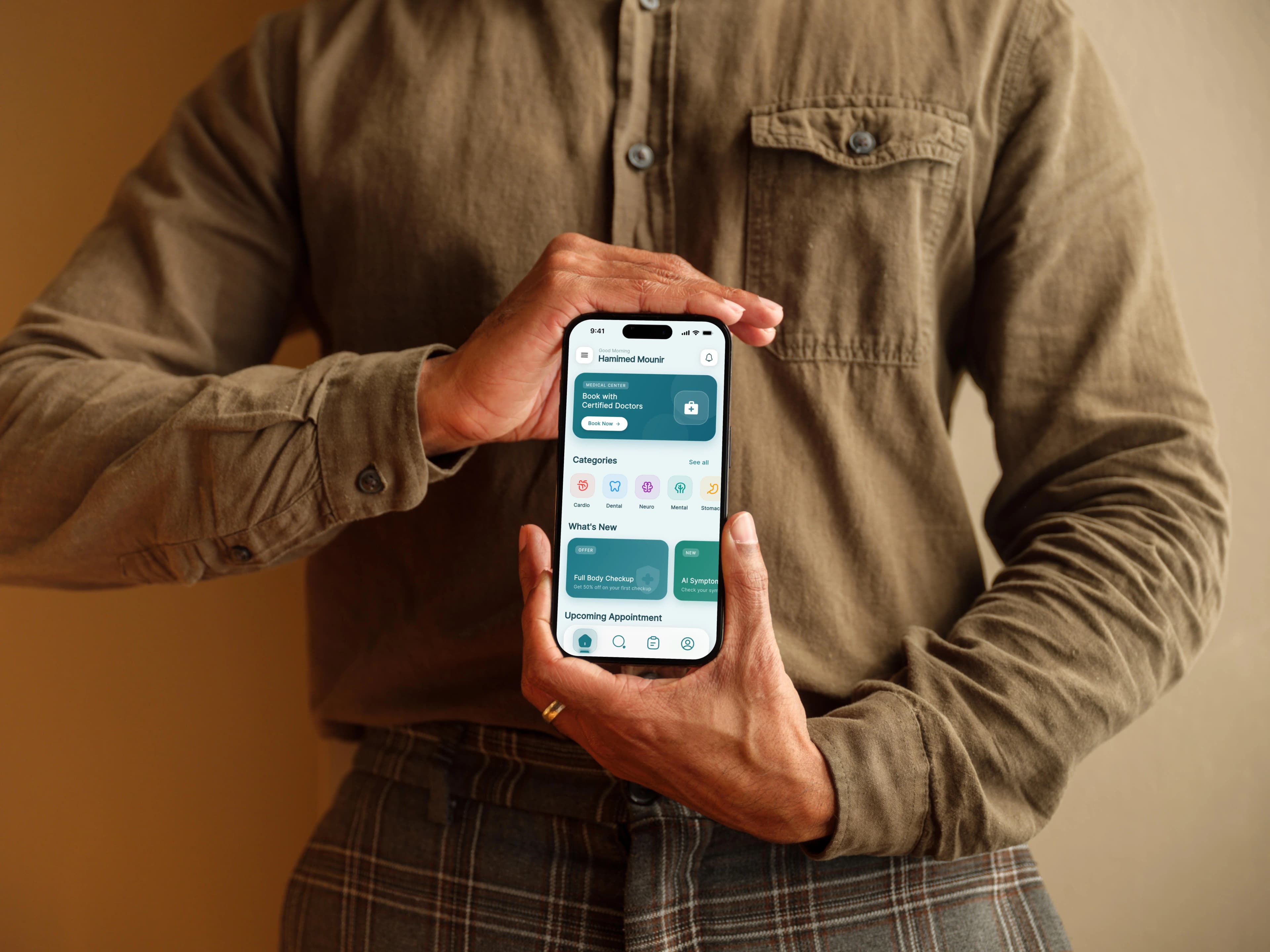 MeaDoc Patient App in use